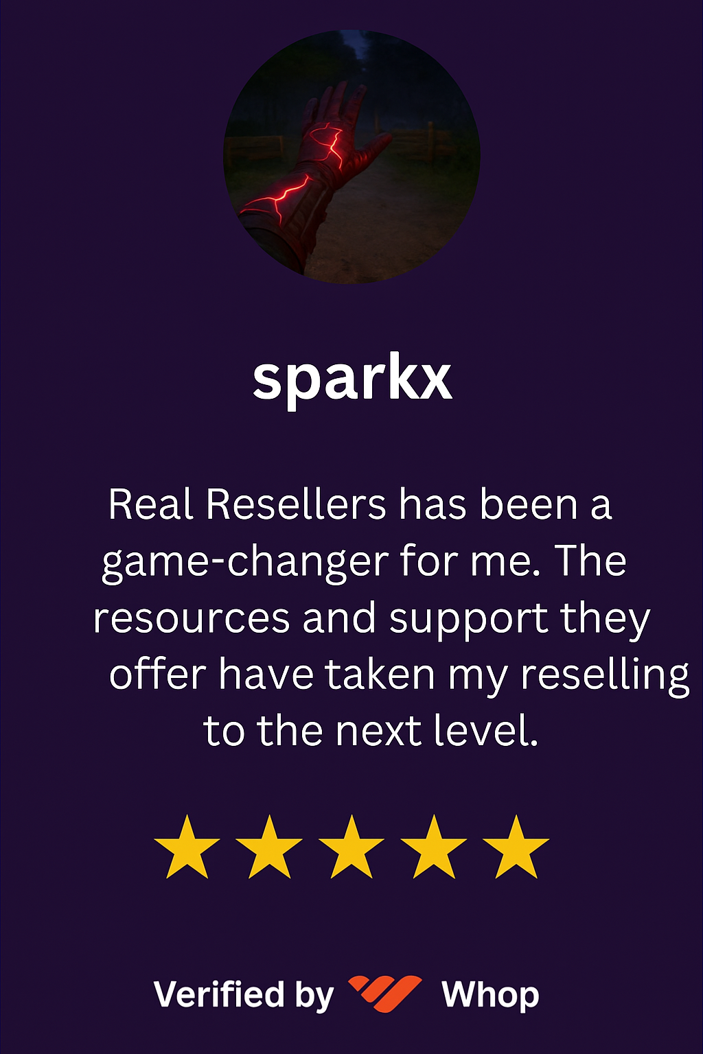 Customer testimonial