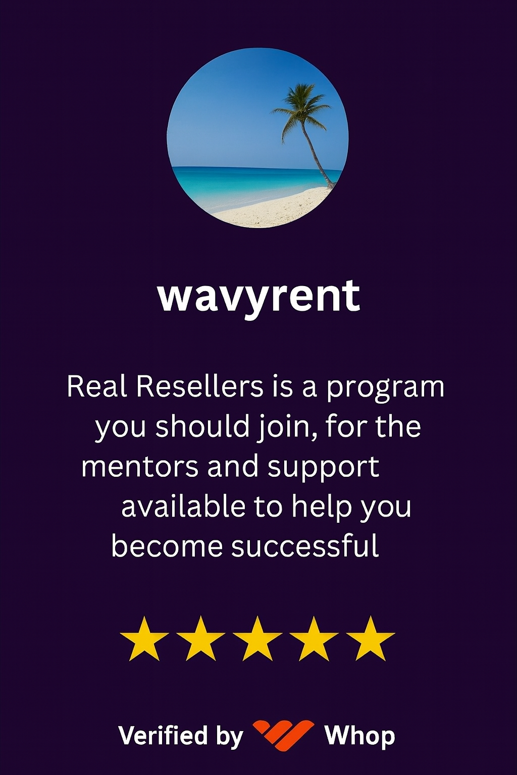 Customer testimonial