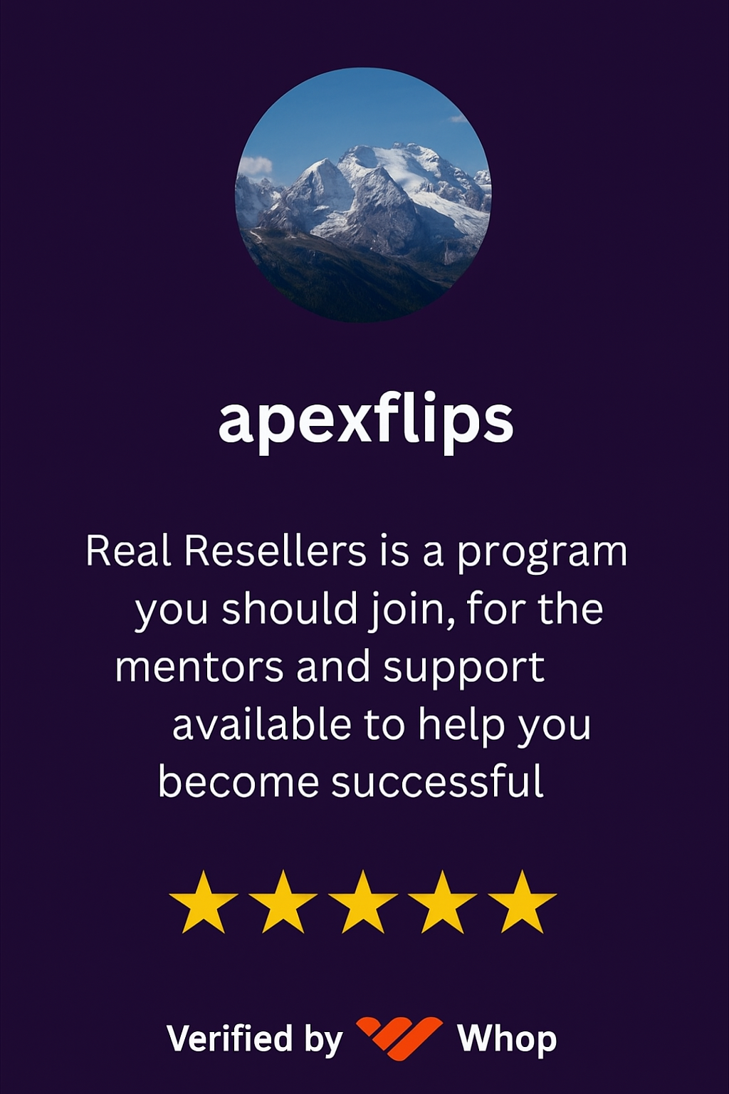 Customer testimonial